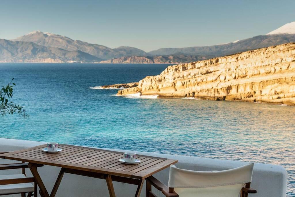 Nostos Cave Seaview Apartment ماتالا المظهر الخارجي الصورة