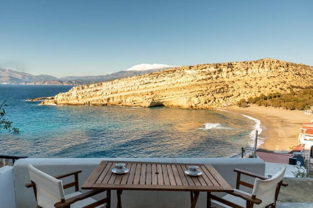 Nostos Cave Seaview Apartment ماتالا المظهر الخارجي الصورة