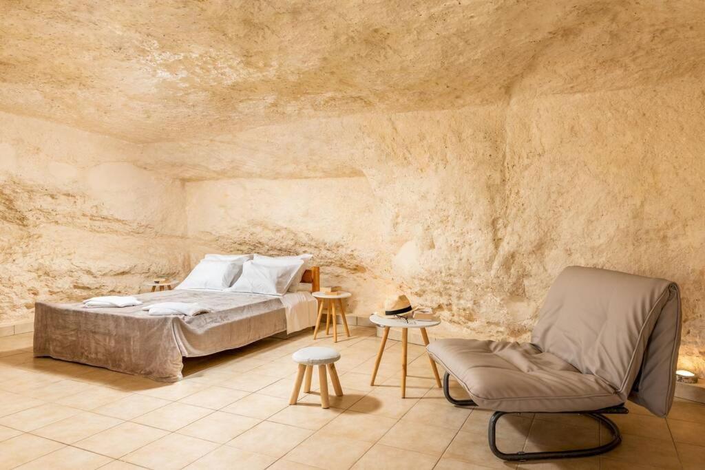 Nostos Cave Seaview Apartment ماتالا المظهر الخارجي الصورة