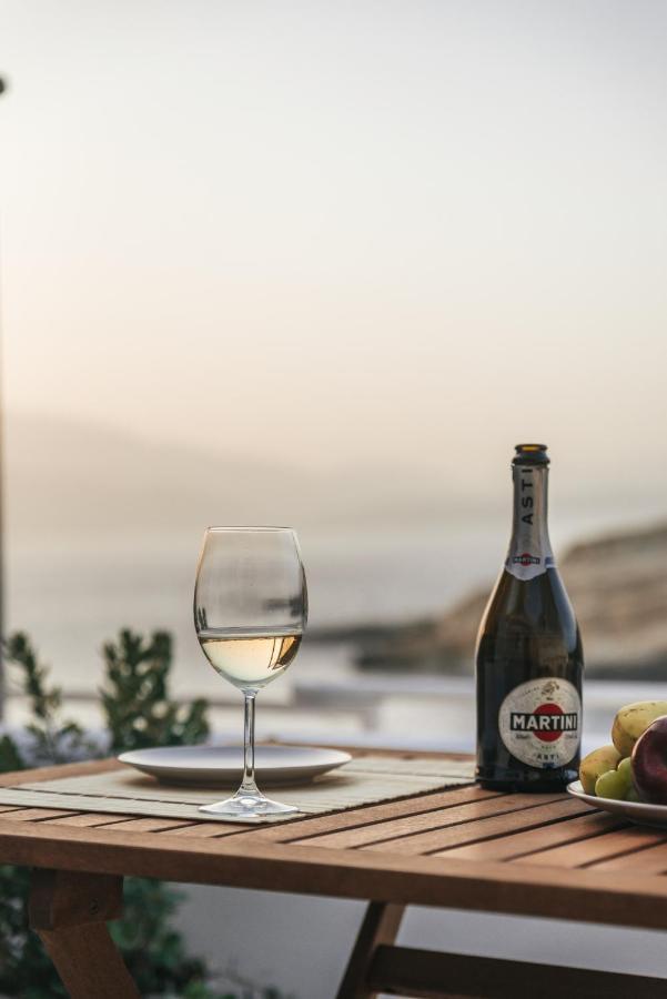 Nostos Cave Seaview Apartment ماتالا المظهر الخارجي الصورة