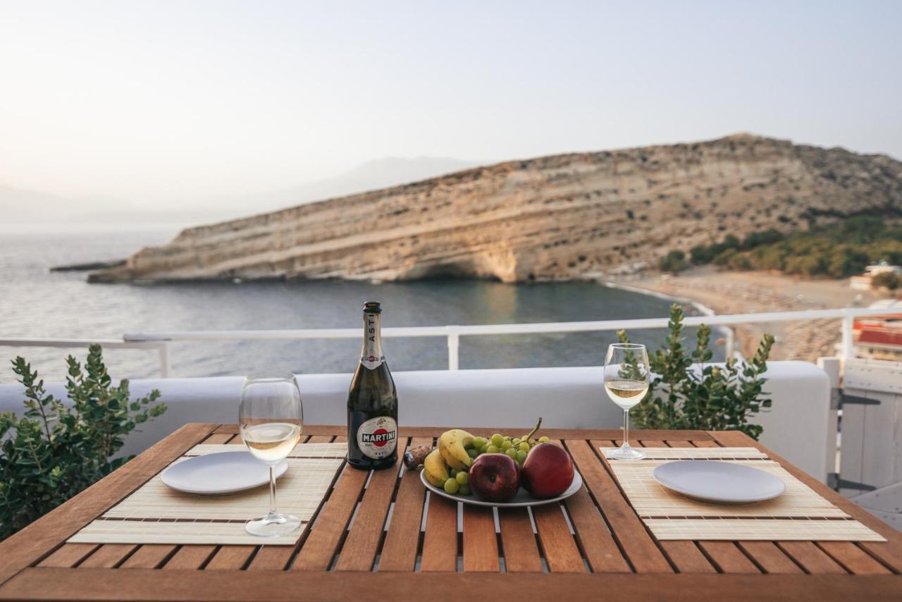Nostos Cave Seaview Apartment ماتالا المظهر الخارجي الصورة