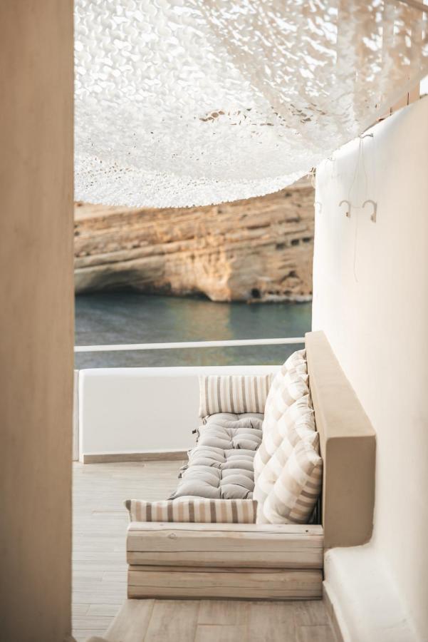 Nostos Cave Seaview Apartment ماتالا المظهر الخارجي الصورة